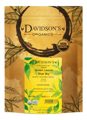 Davidson's Tea Bulk, Green Leaves Blue Sky, 16-Ounce Bag