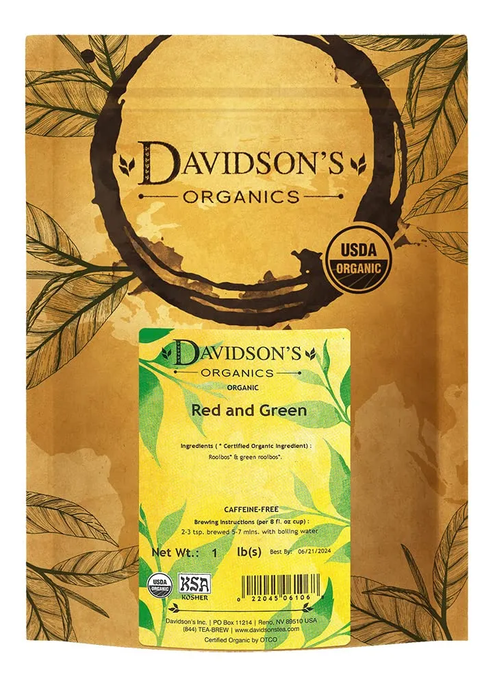 Davidson's Tea Bulk, Red And Green, 16-Ounce Bag