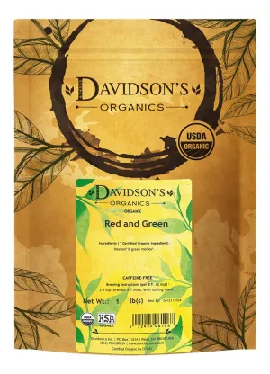 Davidson's Tea Bulk, Red And Green, 16-Ounce Bag