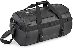 D.FIVE DUFFLE BAG BACKPACK WATERPROOF BAG BLACK 55 LITRES DEFCON 5 DF5-5519 B, Black