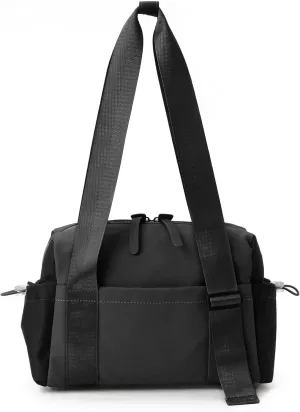Didida Small Gym Bag for Women Girls,Waterproof Mini Gym Bag with Wet Compartment,Small Duffle Bag for Workout Sport Travel Weekender,Black