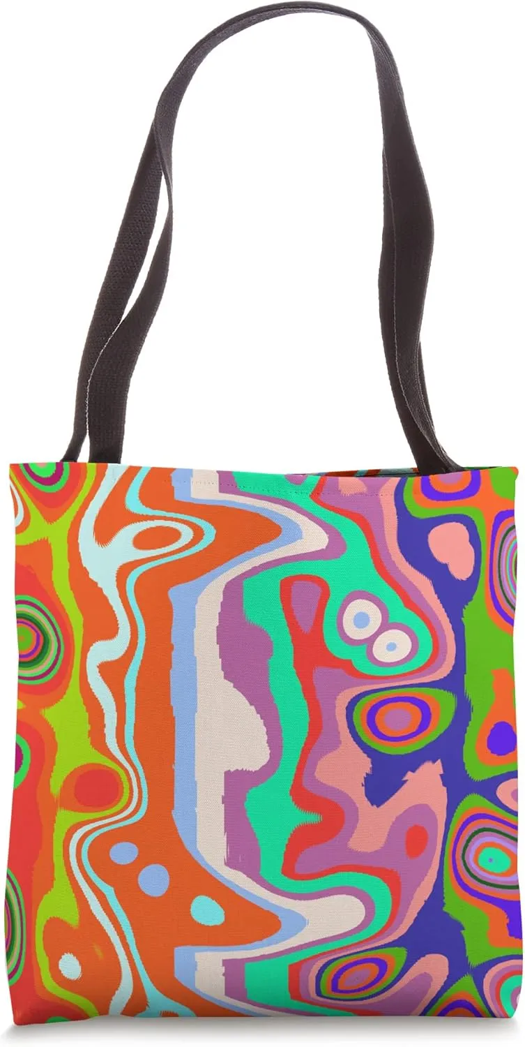 Digital Computer Generated Pour Art | 019 Tote Bag