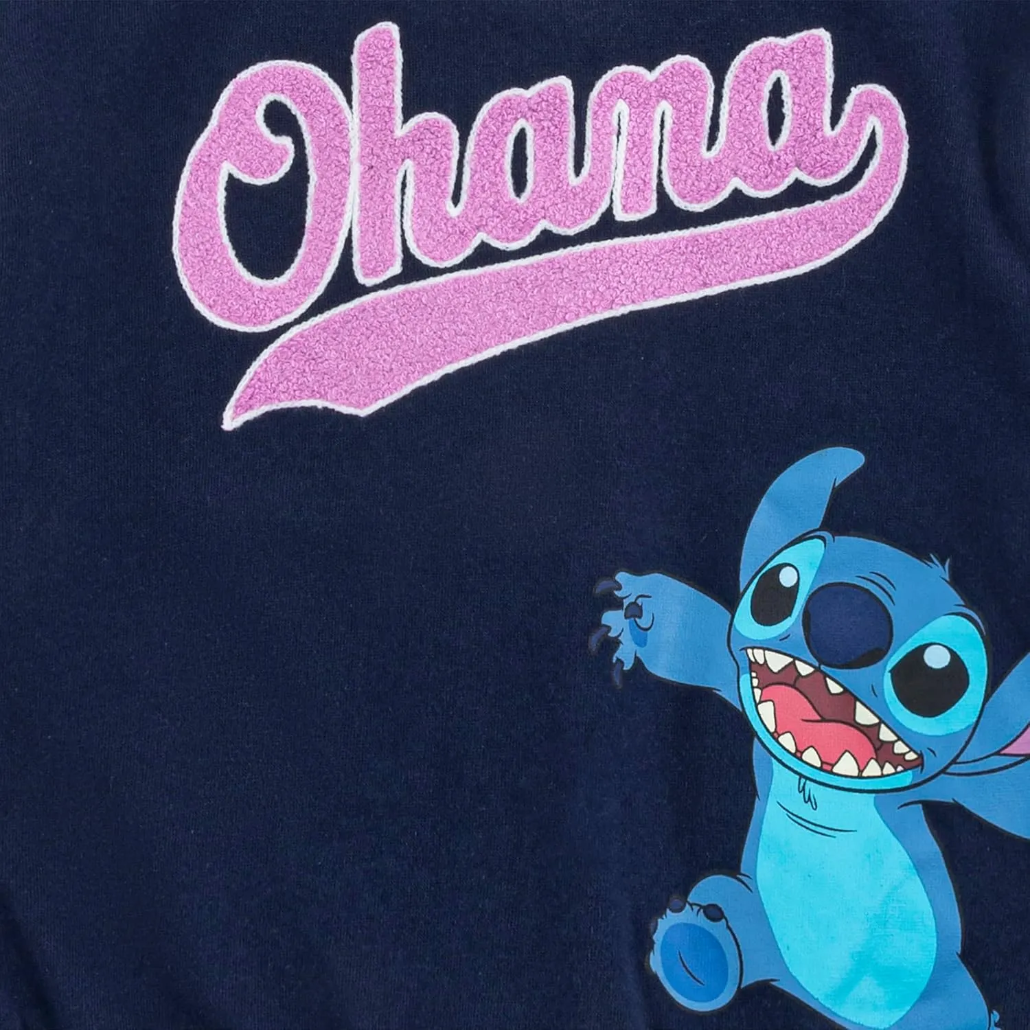 Disney Lilo & Stitch Minnie Mouse Girls Letterman Varsity Bomber Jacket for Big Kids
