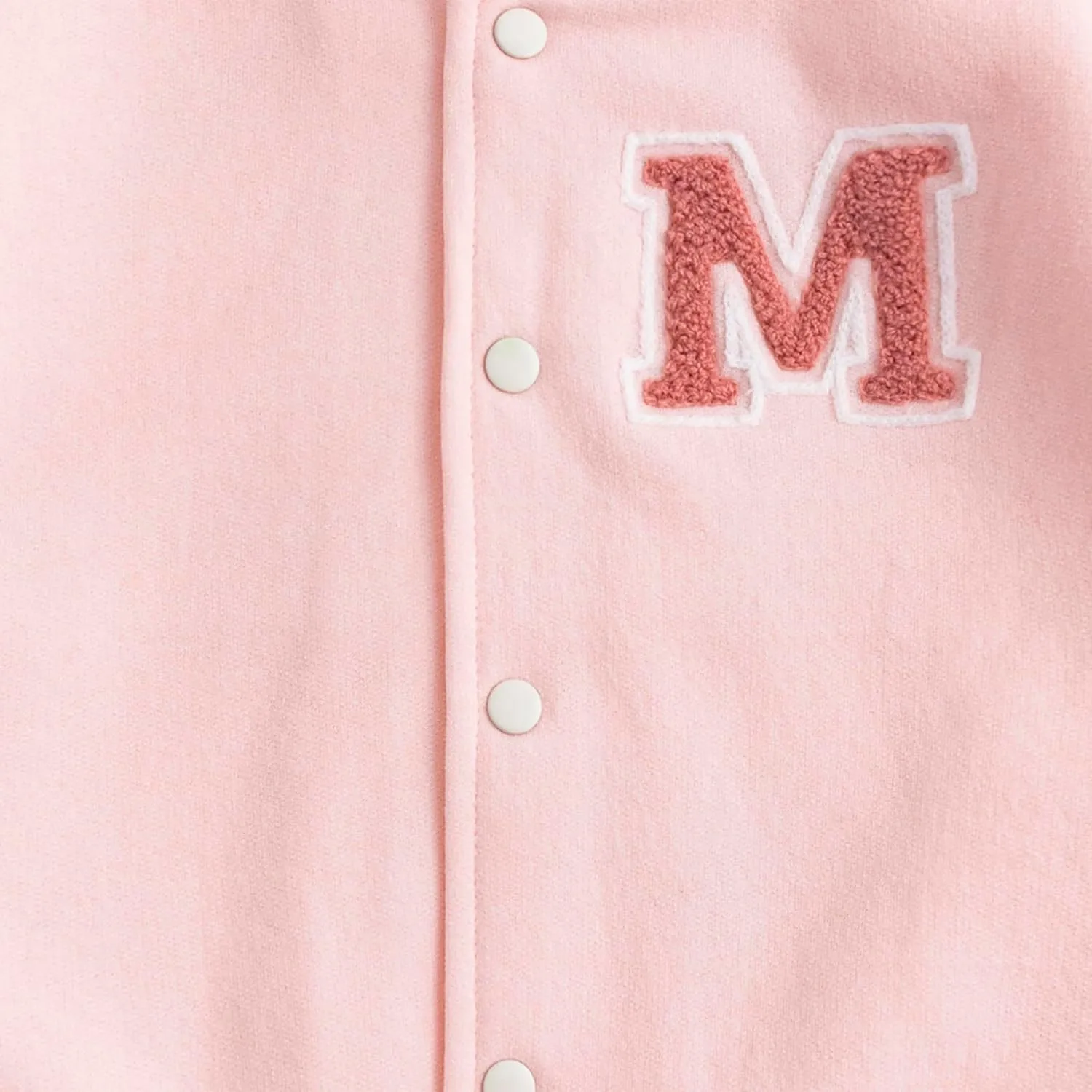 Disney Lilo & Stitch Minnie Mouse Girls Letterman Varsity Bomber Jacket for Big Kids