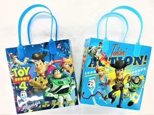 Disney Toy Story Reusable Party Favor Goodie Small Gift Bags (12 Bags)