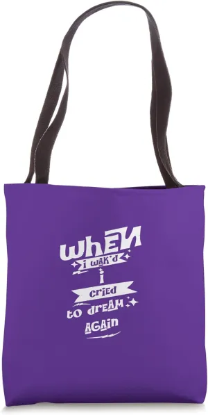 Distressed Dream Again Caliban Tempest Quotation Shakespeare Tote Bag