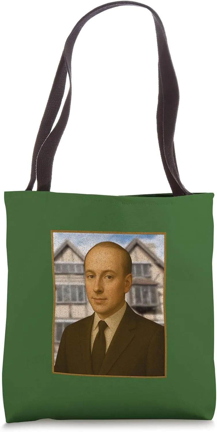 Distressed First Folio Bard Portrait Shave Haircut Suit Tie Tote Bag