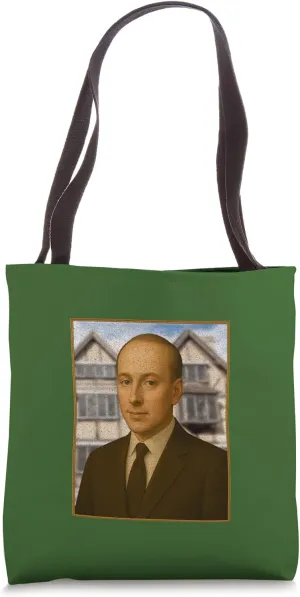 Distressed First Folio Bard Portrait Shave Haircut Suit Tie Tote Bag