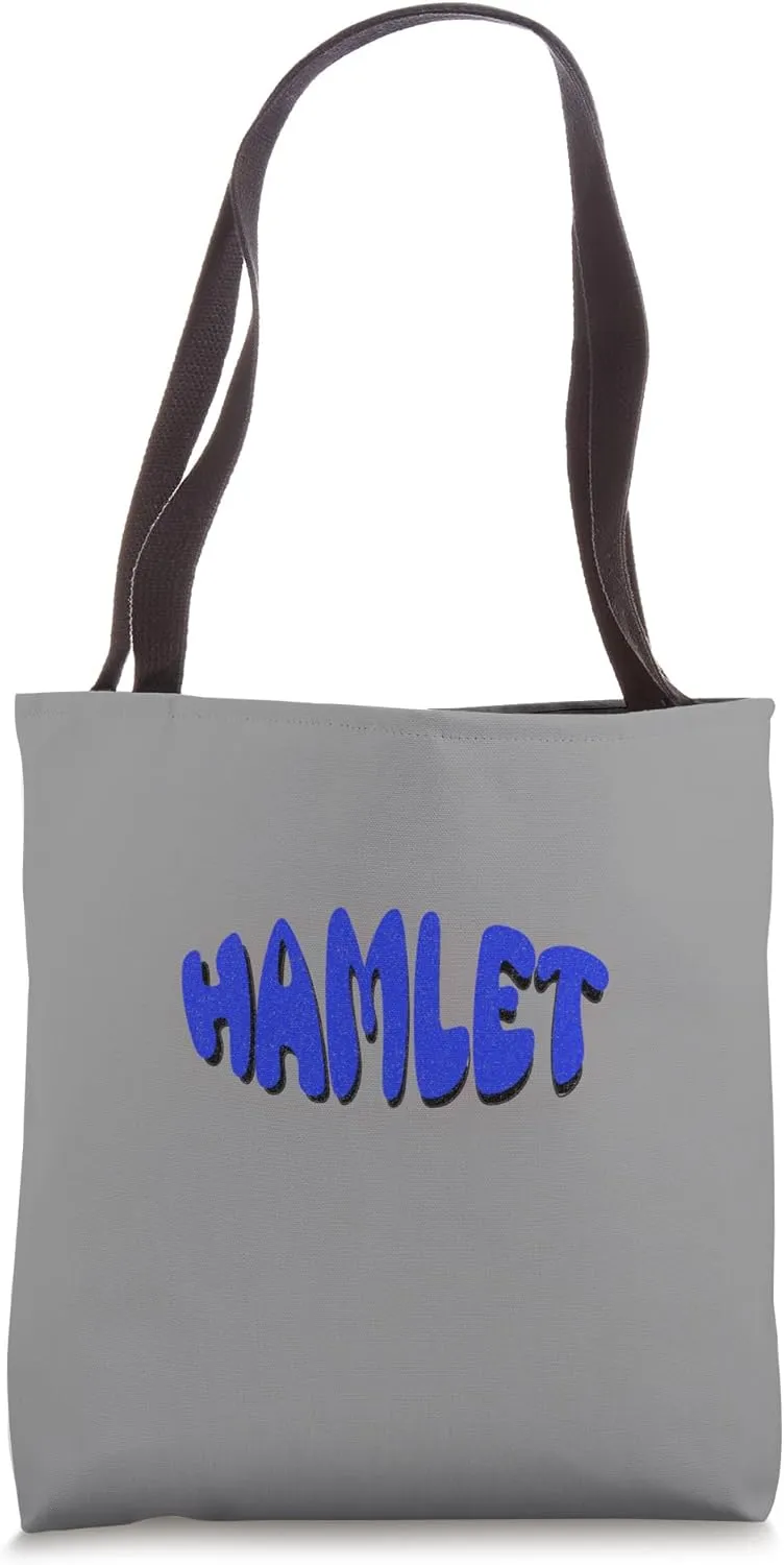 Distressed Hamlet Shakespeare Title Tragedy Play Prince Tote Bag