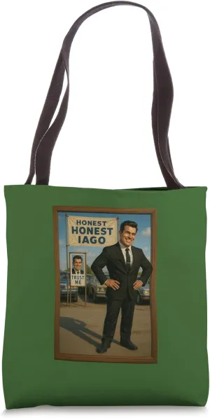 Distressed Honest Iago Othello Villain Shakespeare Tragedy Tote Bag