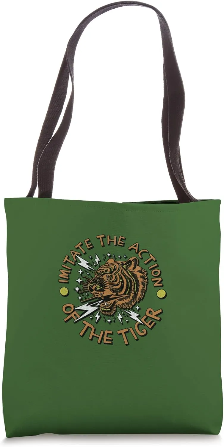 Distressed Imitate Action Tiger Henry Fifth Quotation Play Tote Bag