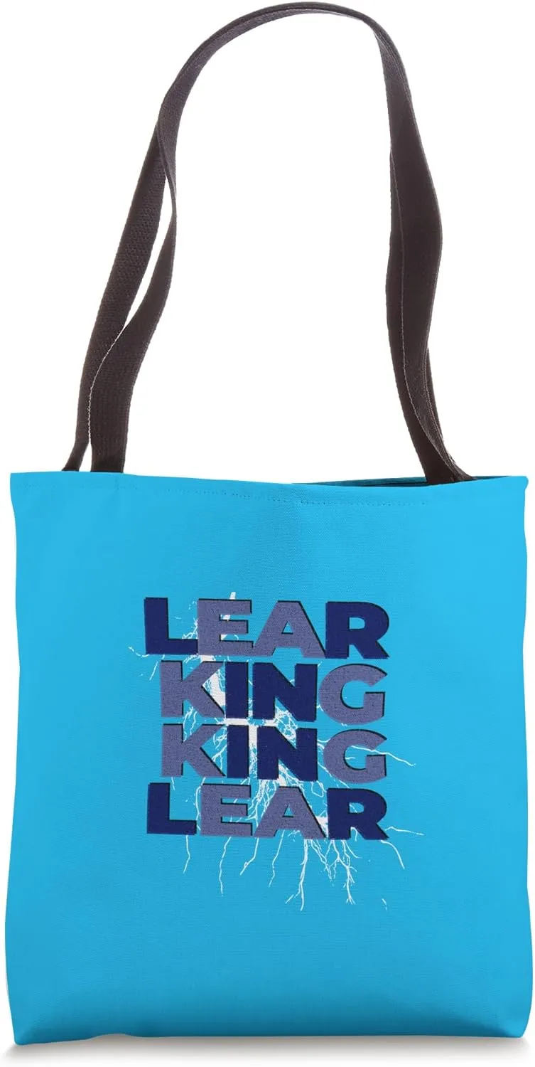 Distressed King Lear Shakespeare Tragedy Title Lightning Tote Bag