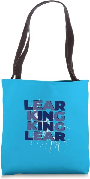 Distressed King Lear Shakespeare Tragedy Title Lightning Tote Bag