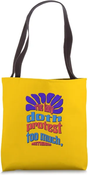 Distressed Lady Protest Hamlet Shakespeare Quotation Tragedy Tote Bag