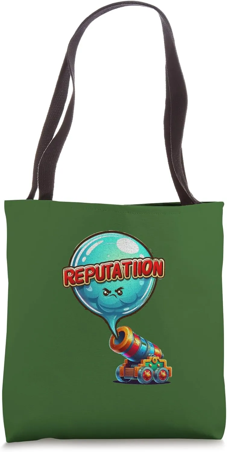 Distressed Reputation Cannon Mouth Seven Ages Man Shakespeae Tote Bag