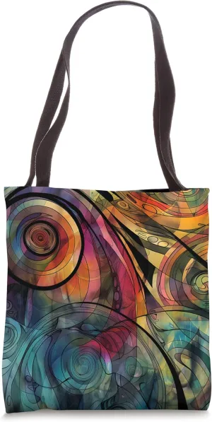 Dizzy Abstract Art Nouveau Design Tote Bag