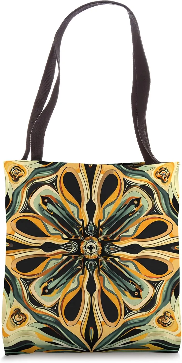 Dizzy Abstract Art Nouveau Pattern Tote Bag
