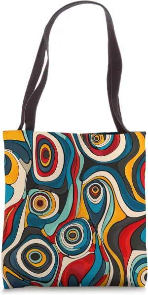 Dizzy Abstract Cartoon Pattern Tote Bag