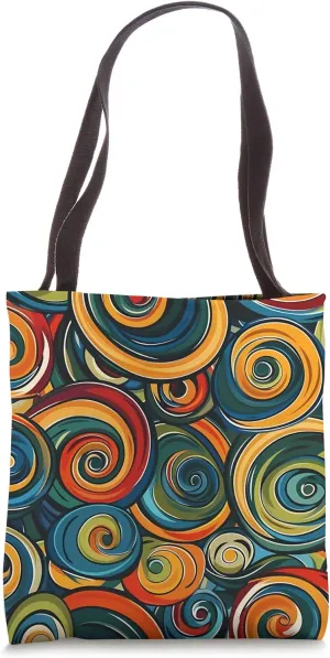 Dizzy Abstract Cartoon Pattern Tote Bag