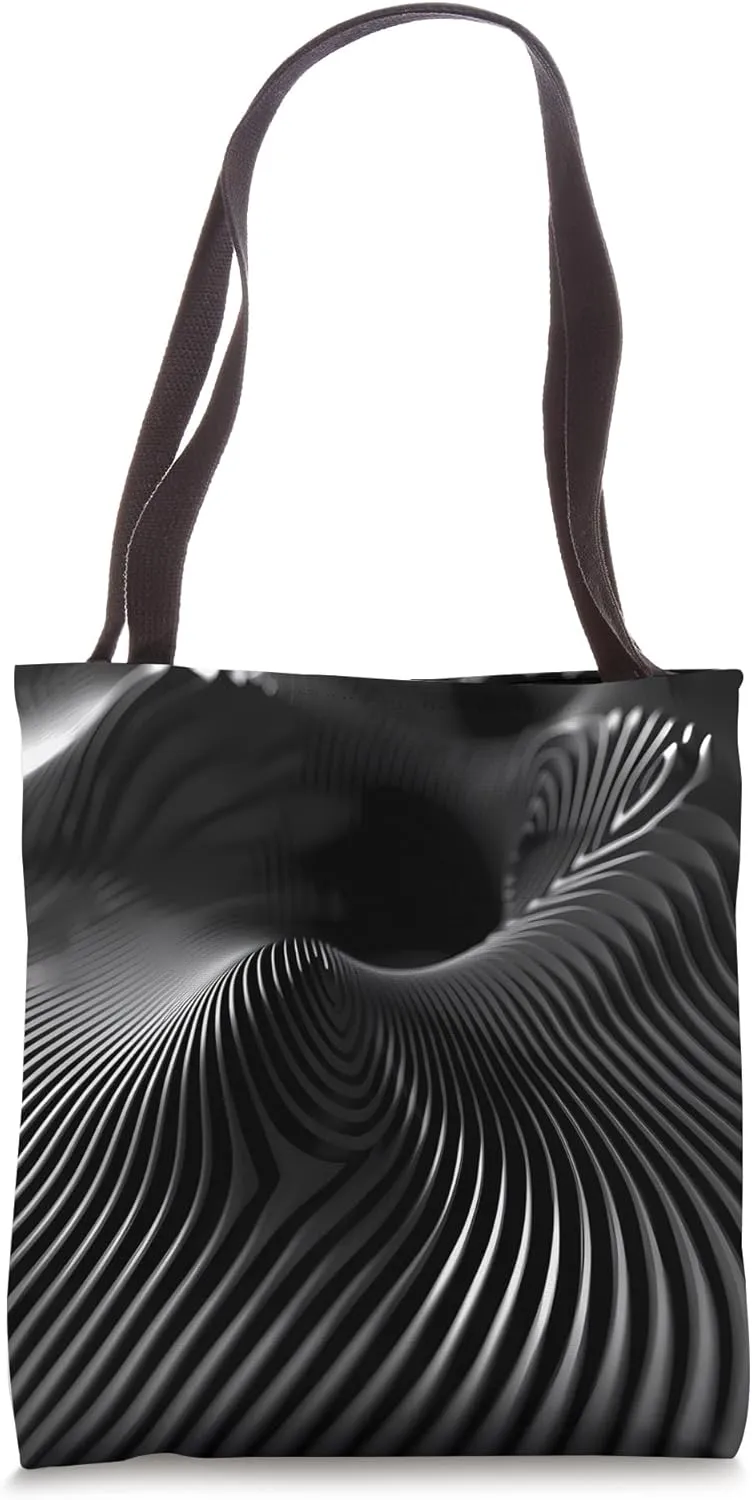 Dizzy Abstract Futuristic Design Tote Bag