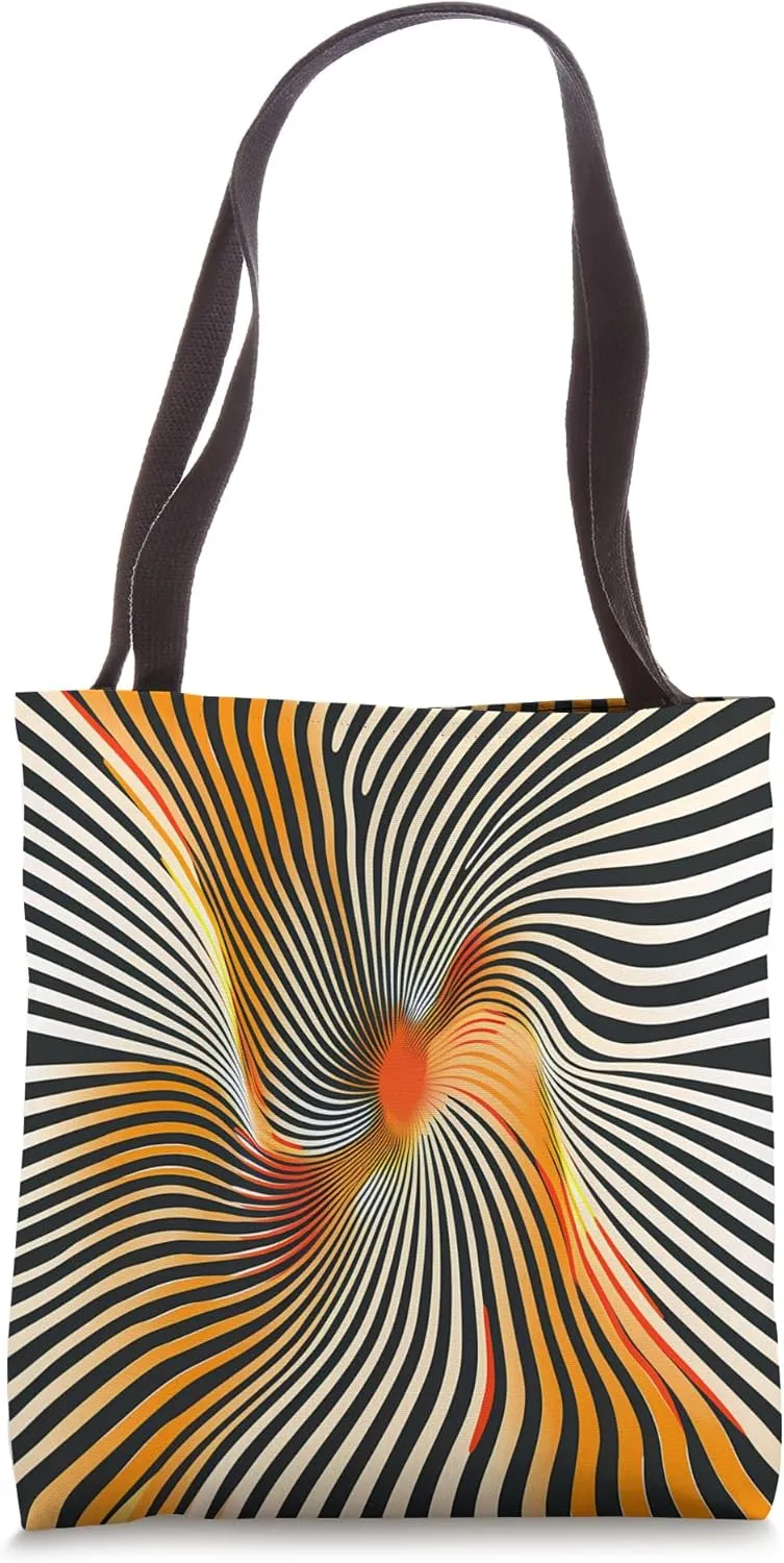 Dizzy Abstract Minimalist Design - Modern Geometric Tote Bag