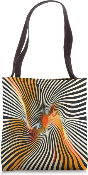 Dizzy Abstract Minimalist Design - Modern Geometric Tote Bag