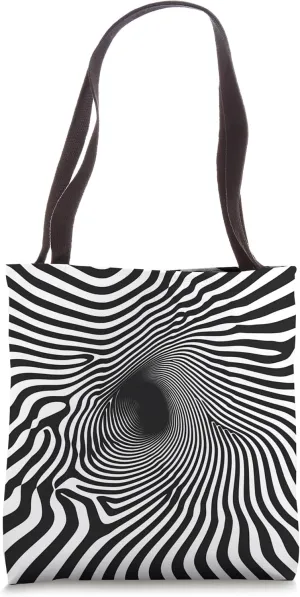 Dizzy Abstract Minimalist Design - Modern Geometric Tote Bag