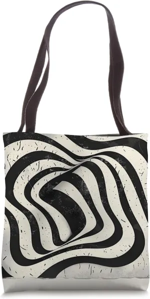 Dizzy Abstract Minimalist Design Tote Bag