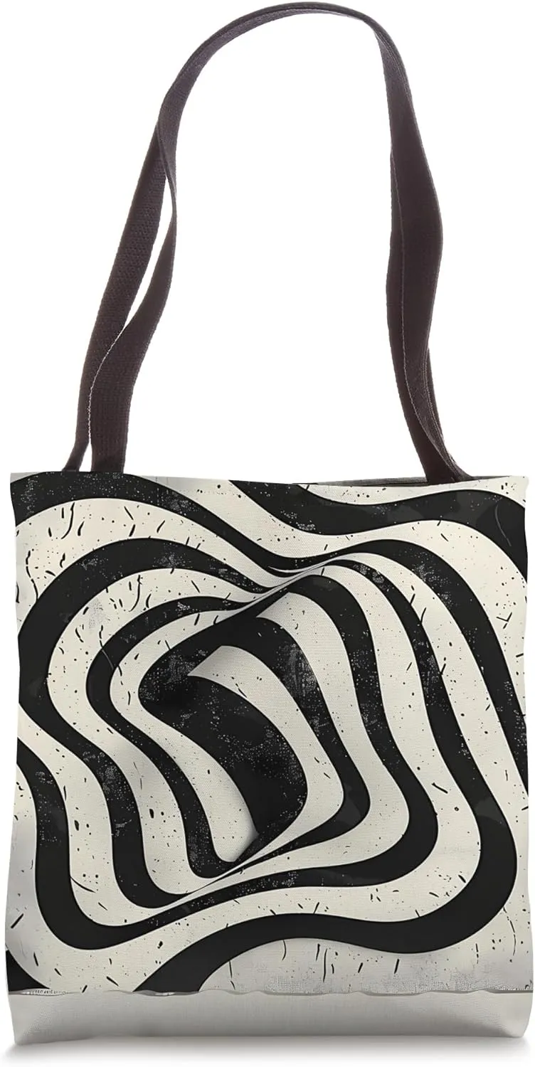Dizzy Abstract Minimalist Design Tote Bag