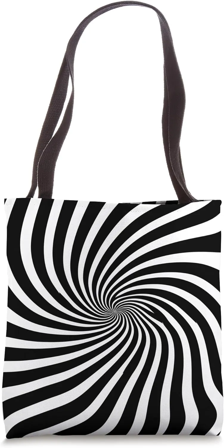 Dizzy Abstract Minimalist Pattern Design Tote Bag