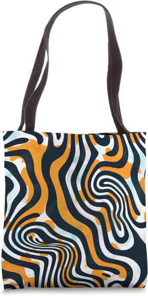 Dizzy Abstract Minimalist Pattern Tote Bag