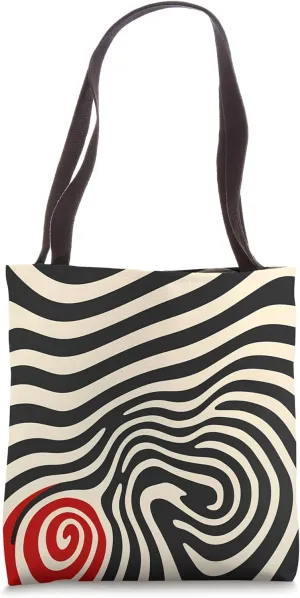 Dizzy Abstract Minimalist Pattern Tote Bag