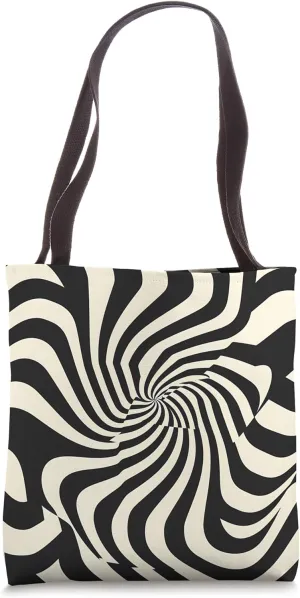 Dizzy Abstract Minimalist Pattern Tote Bag