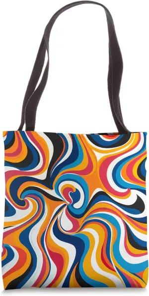 Dizzy Abstract Modern Pattern Tote Bag