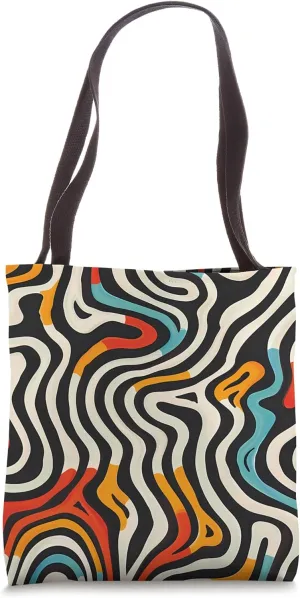 Dizzy Abstract Modern Pattern Tote Bag