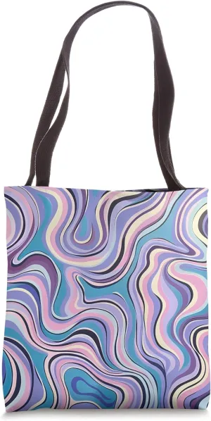 Dizzy Abstract Pastel Pattern Design Tote Bag