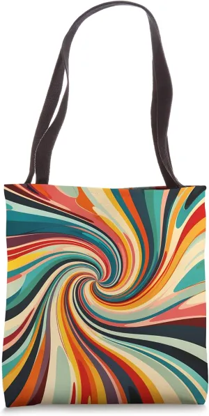 Dizzy Abstract Retro Design Tote Bag