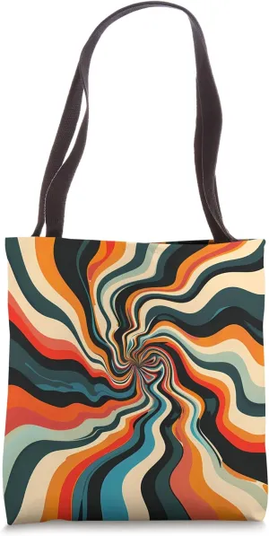 Dizzy Abstract Retro Design Tote Bag