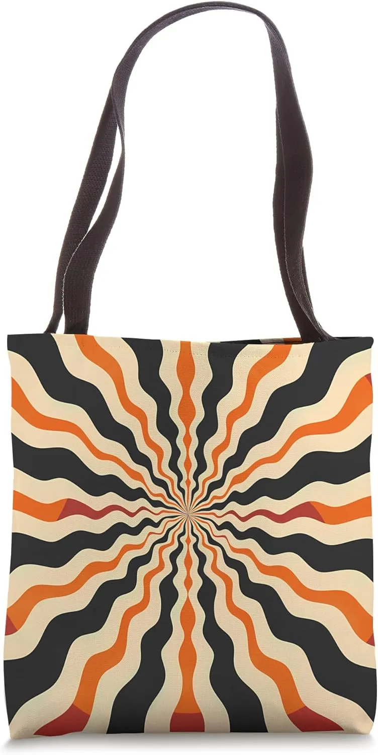 Dizzy Abstract Retro Design Tote Bag