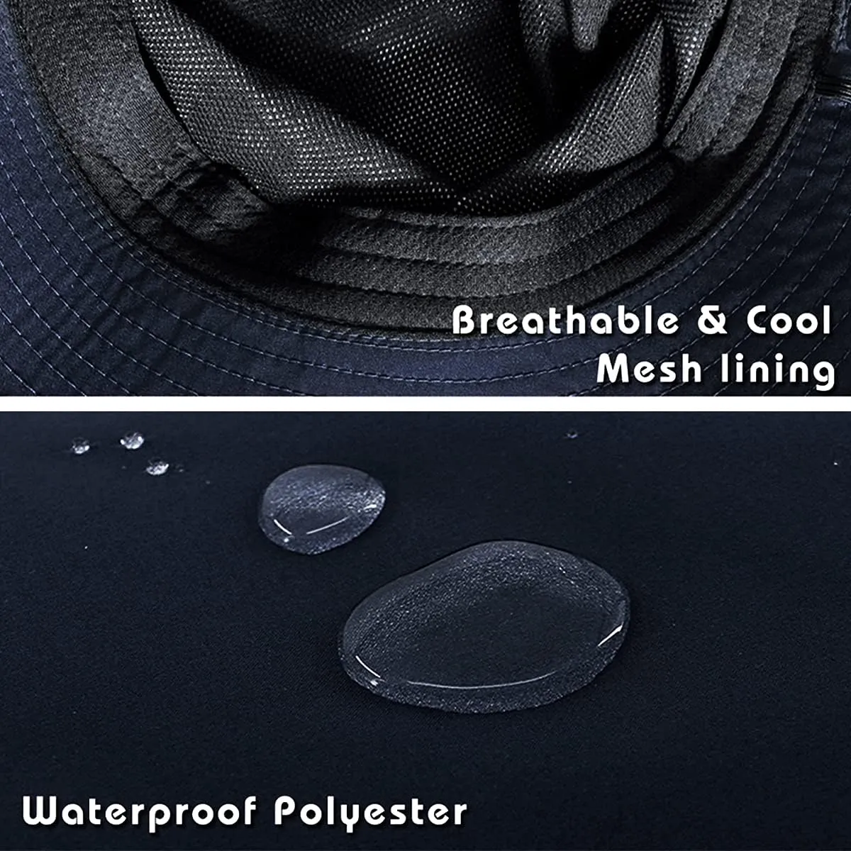 DOCILA Waterproof Bucket Hats for Men Plain Color Outdoor Fisherman Sun Caps
