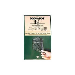 DOGIPOT 1002HP-4 Junior Bag Dispenser with Header Pak Bags, Aluminum, Forest Green