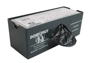 DOGIPOT 1004-1 Single Bag Roll Dispenser for Inside Use Only, Aluminum, Forest Green