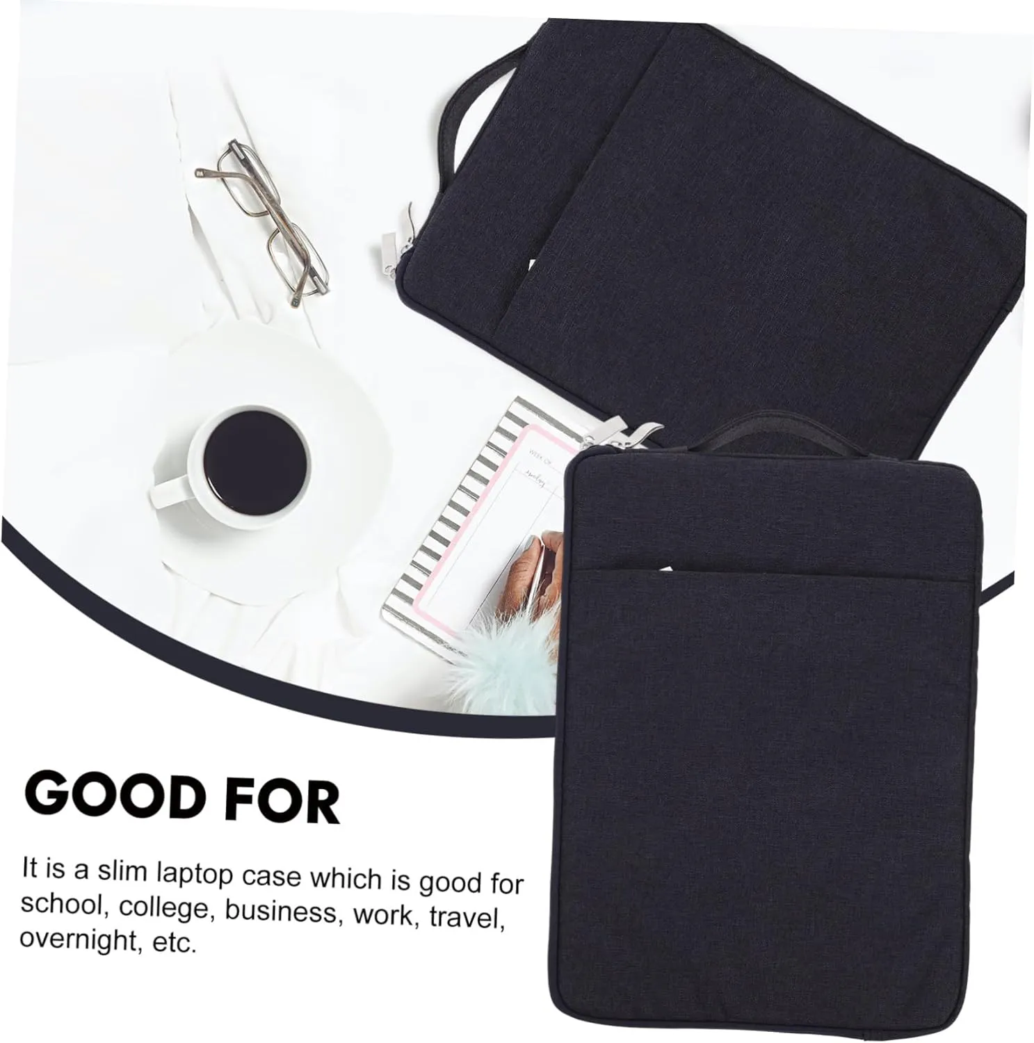 DOITOOL Laptop Carrying Bag Wear Tablet Handbag with Pouch Lightweight Design Against and Scratches