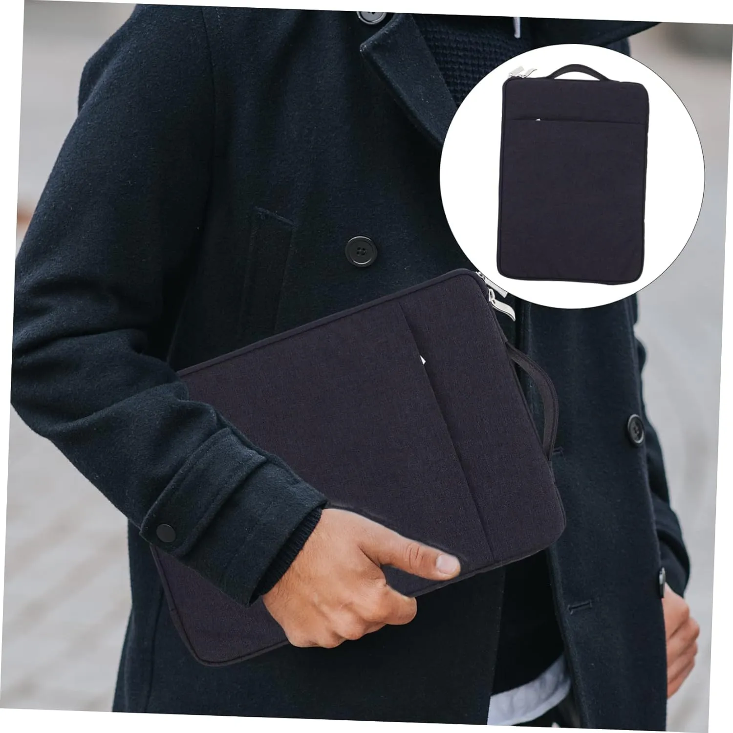 DOITOOL Laptop Carrying Bag Wear Tablet Handbag with Pouch Lightweight Design Against and Scratches