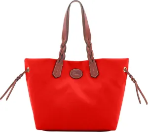 Dooney & Bourke Tote Bags for Women, Nylon Shopper Tote Bag with Long Leather Shoulder Straps
