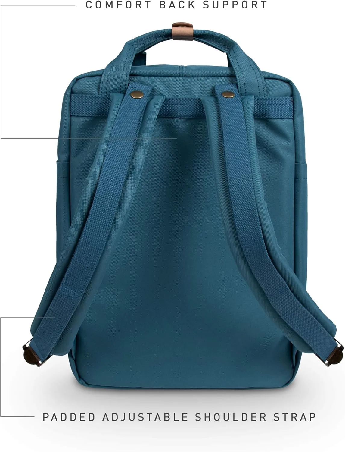 Doughnut Macaroon Reborn Series 16L Travel School Ladies College Girls Lightweight Casual Daypacks Bag Backpack (Denim)