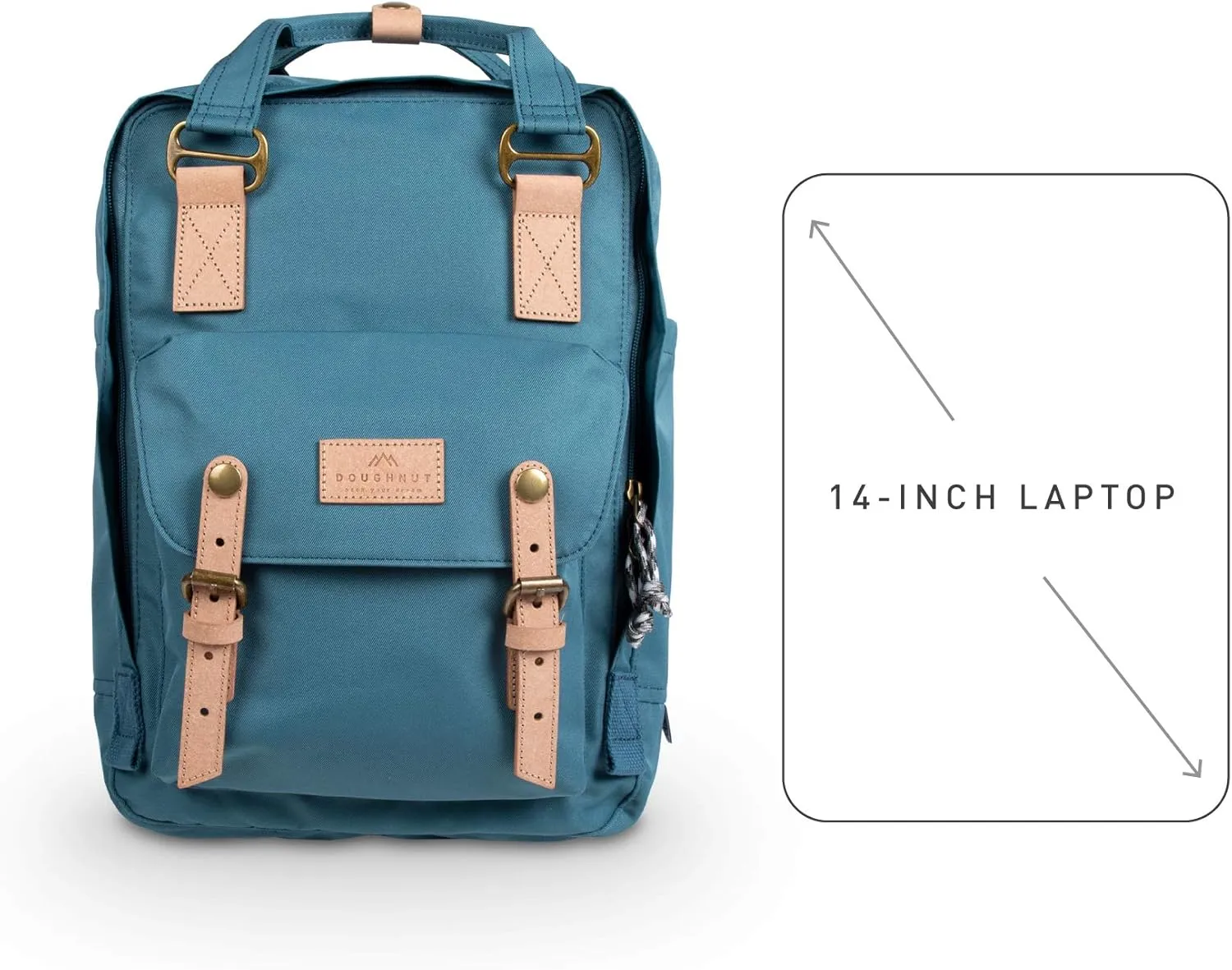 Doughnut Macaroon Reborn Series 16L Travel School Ladies College Girls Lightweight Casual Daypacks Bag Backpack (Denim)