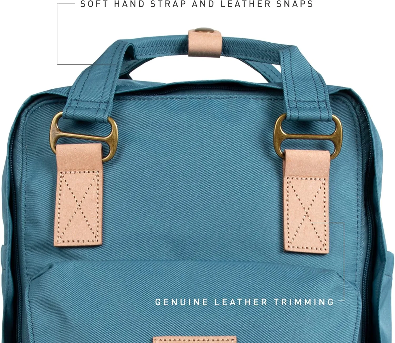 Doughnut Macaroon Reborn Series 16L Travel School Ladies College Girls Lightweight Casual Daypacks Bag Backpack (Denim)