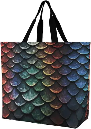 Dragon Scale Crossbody Bag Women's Fashion Tote Bag Shoulder Tote Bag Versatile Travel Shoulder Bag Fitness Tote Bag for Fitness Trips Out