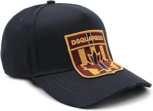 DSQUARED2 Canada Leaf Patch Logo Baseball Cap Green, blue, One Size